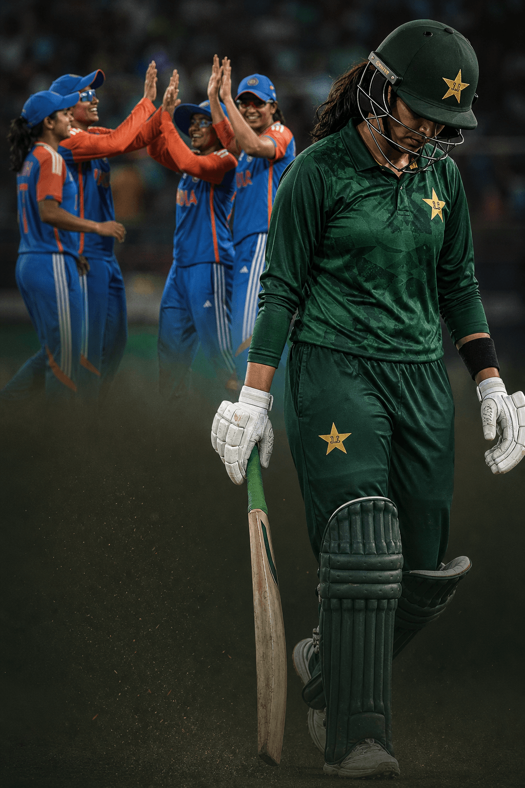 Pakistan COLLAPSE for 55 against India — their LOWEST total ever in Women's T20I cricket!