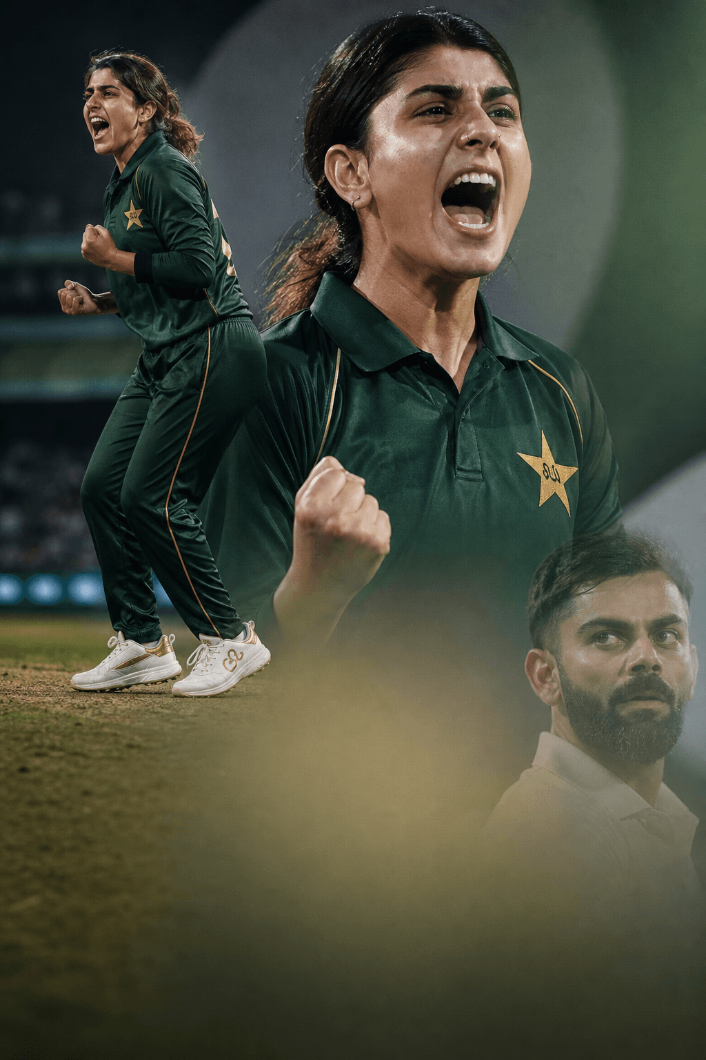 Pakistan star Nashra Sandhu takes historic 6/7 wearing Virat Kohli’s One8 shoes — photos go viral
